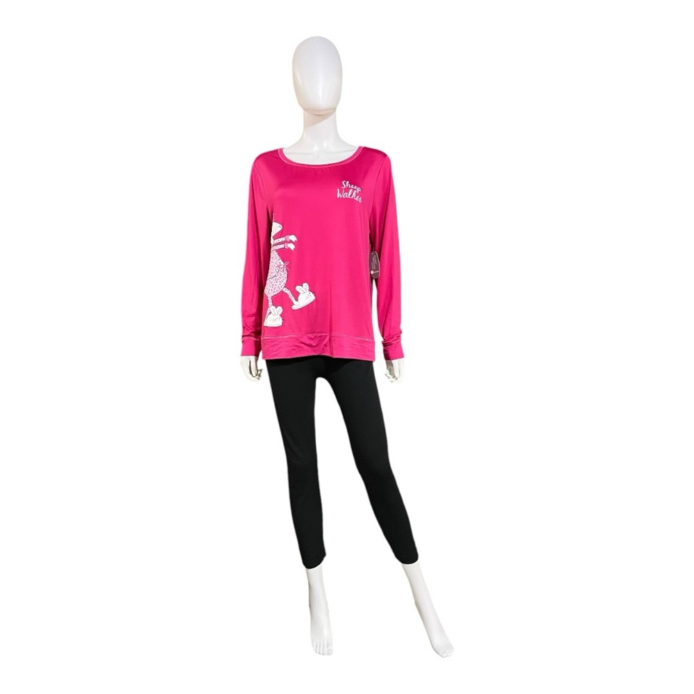 Secret Treasures Long Sleeve Sleepwear Hot Pink L